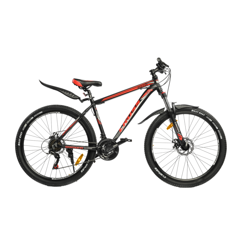 ВЕЛОСИПЕД CROSS XC2721 27“18“ ЧОРНИЙ-ЧЕРВОНИЙ