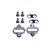 Педалі напів-контакти Shimano PD-M324 SPD односторонній механізм